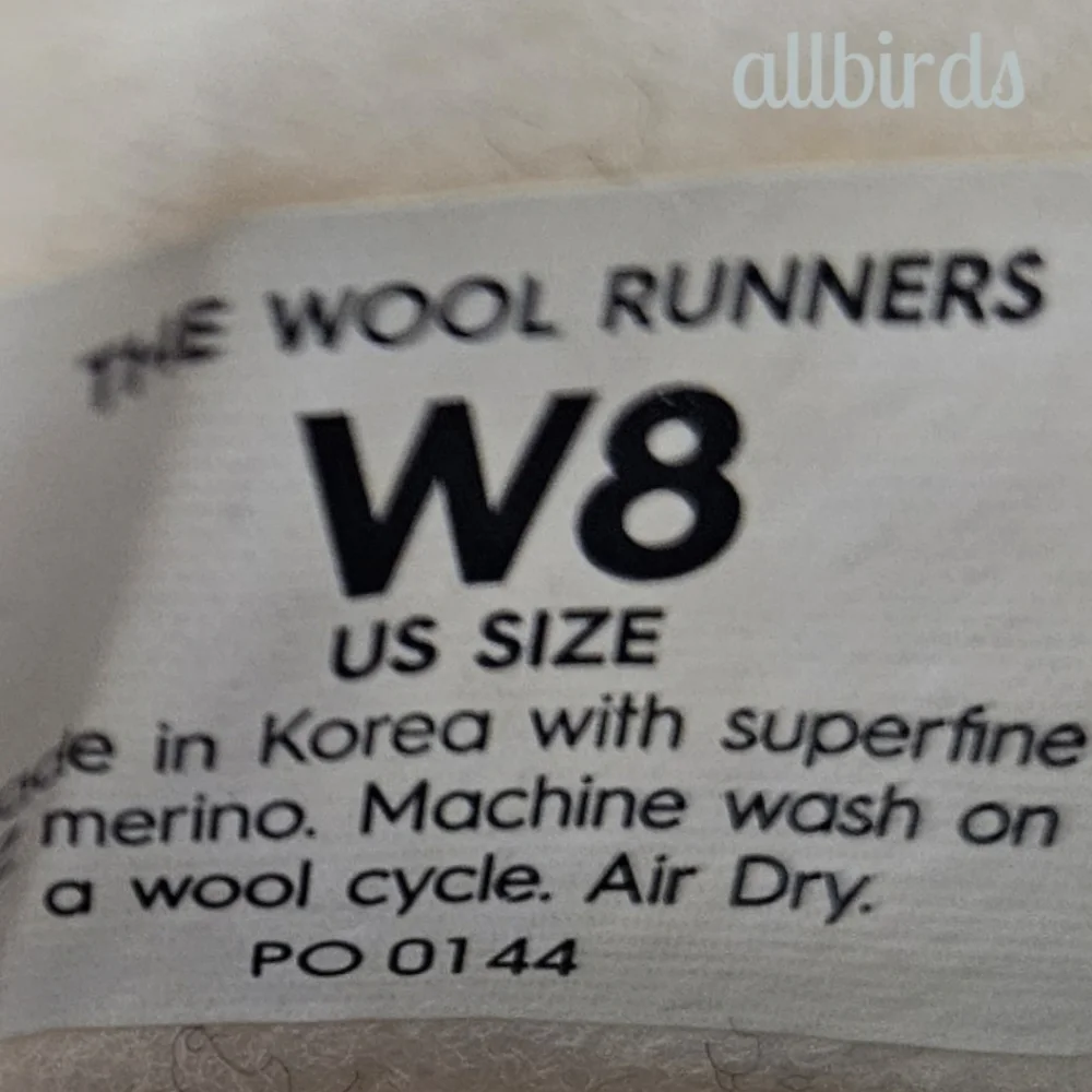 allbirds Women’s White Wool Runner Sneaker